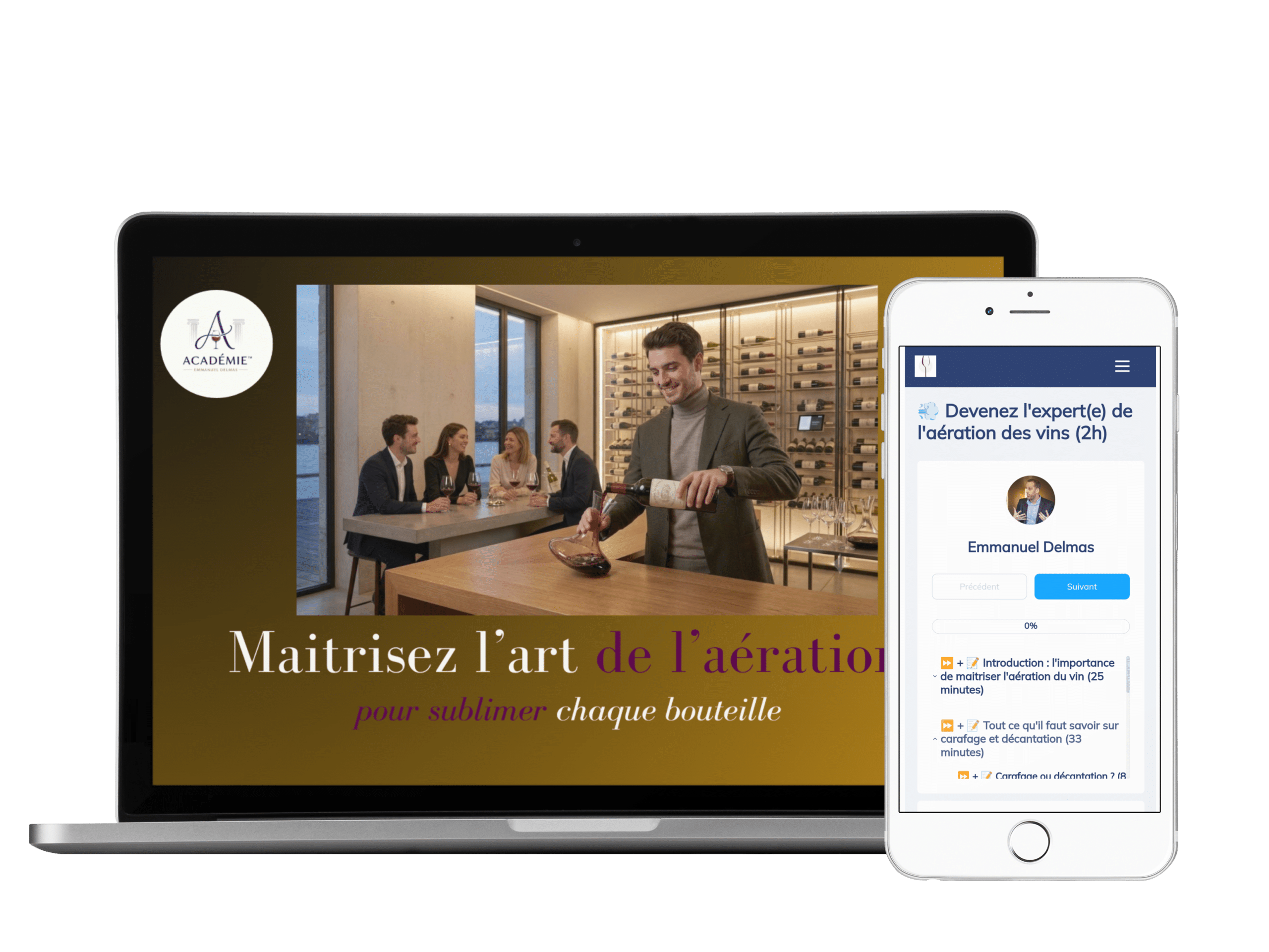 L'aération des vins avec l'Académie Emmanuel Delmas