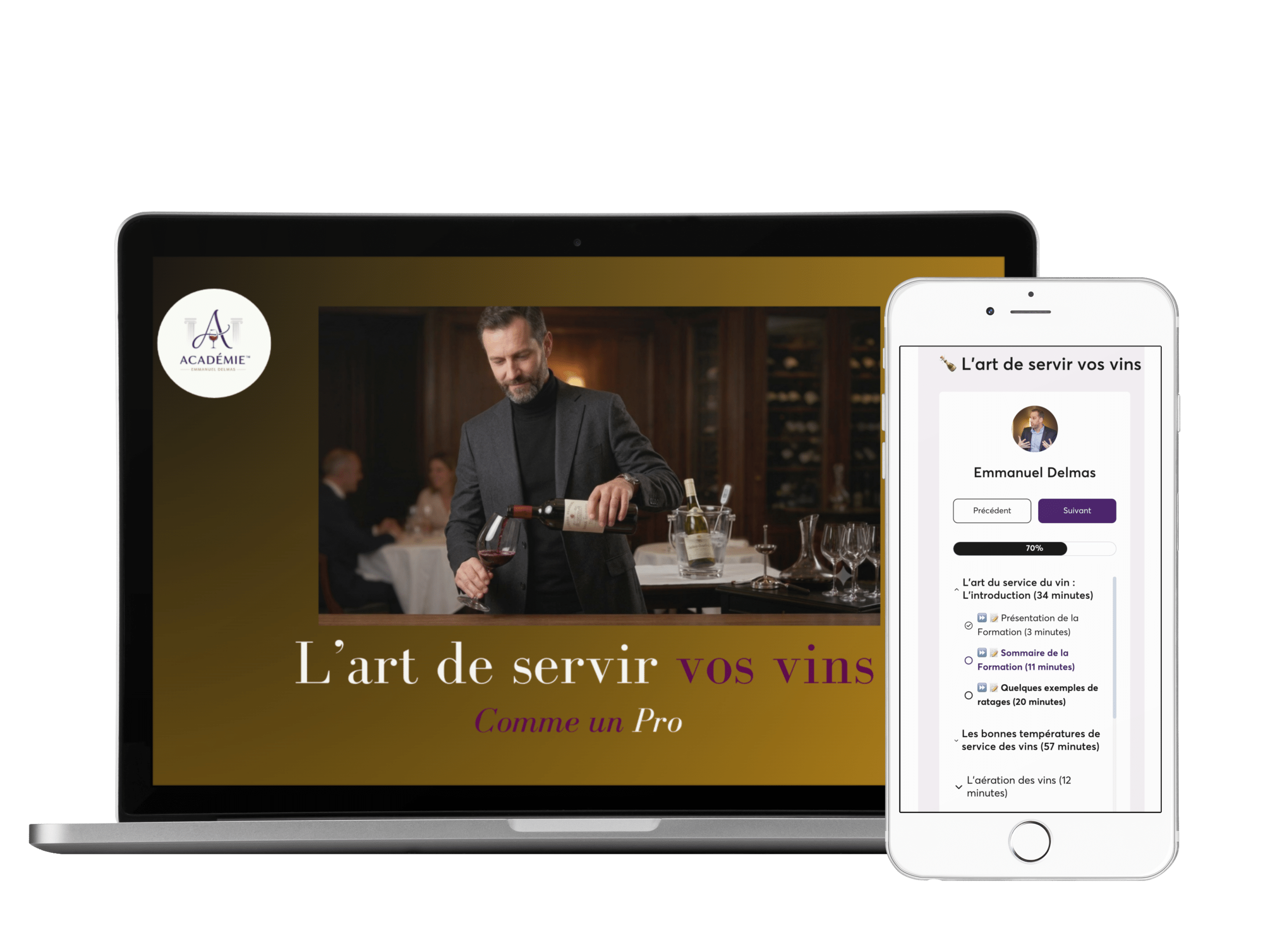 Servir le vin comme un pro avec l'académie Emmanuel Delmas